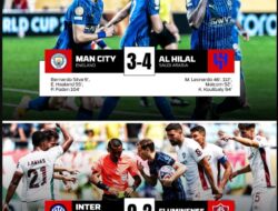 MANCHESTER CITY DAN INTER MILAN TERSINGKIR