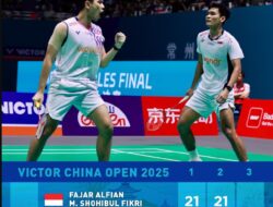 FAJAR/FIKRI TAKLUKKAN CHINA OPEN SUPER 1000