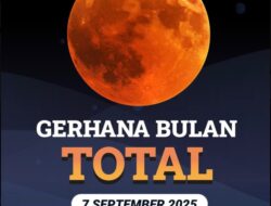 Gerhana Bulan Total 7-8 September 2025