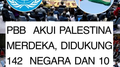 PBB Dukung Negara Palestina Merdeka