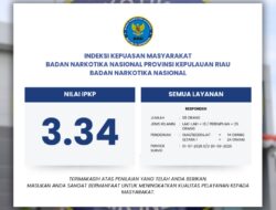 BNNP Kepulauan Riau Raih Nilai IKM 3,34