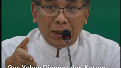 Gus Yahya Cholil Staquf resmi dicopot dari jabatan Ketua Umum PBNU Efektif 26 November 2025 pukul 00.00 WIB