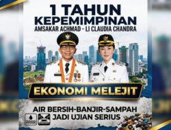 Amsakar-Li Claudia Setahun: Ekonomi Melejit, Air Bersih-Banjir-Sampah Jadi Ujian Serius