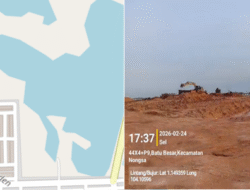 Penimbunan Danau Bakau di Nongsa Batam