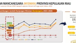 Kunjungan Wisman Kepri Turun 10 Persen