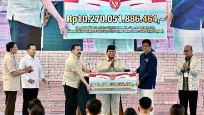 Satgas PKH Serahkan Rp10 Triliun kepada Negara