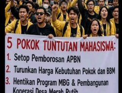 Aksi Mahasiswa UI Kritik Program Prabowo
