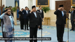 Prabowo Lantik Trio Badan Gizi Nasional