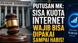 Sisa Kuota Internet Kini Dilindungi Konstitusi