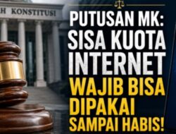 Sisa Kuota Internet Kini Dilindungi Konstitusi