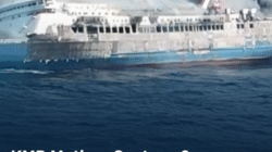 KM Mutiara Sentosa 2 Terbakar