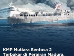 KM Mutiara Sentosa 2 Terbakar