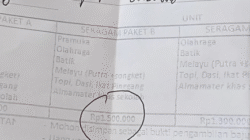 Seragam SMA di Batam Rp1,3 Juta–Rp1,7 Juta Tanpa Rincian