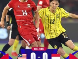 Sepuluh Pemain Garuda Tahan Imbang Harimau Malaya
