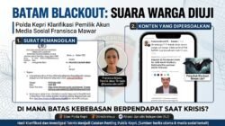 Blackout Batam Belum Usai di Ruang Digital