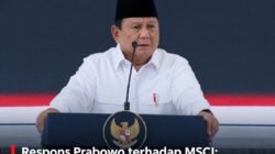 Prabowo ke MSCI: Indonesia Tidak Takut!