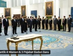 Prabowo Lantik 7 Pejabat Baru